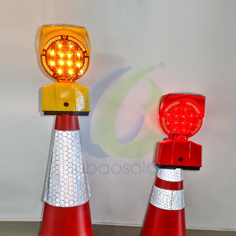 Night barricade warning light, road flare and road stud-LUBAO